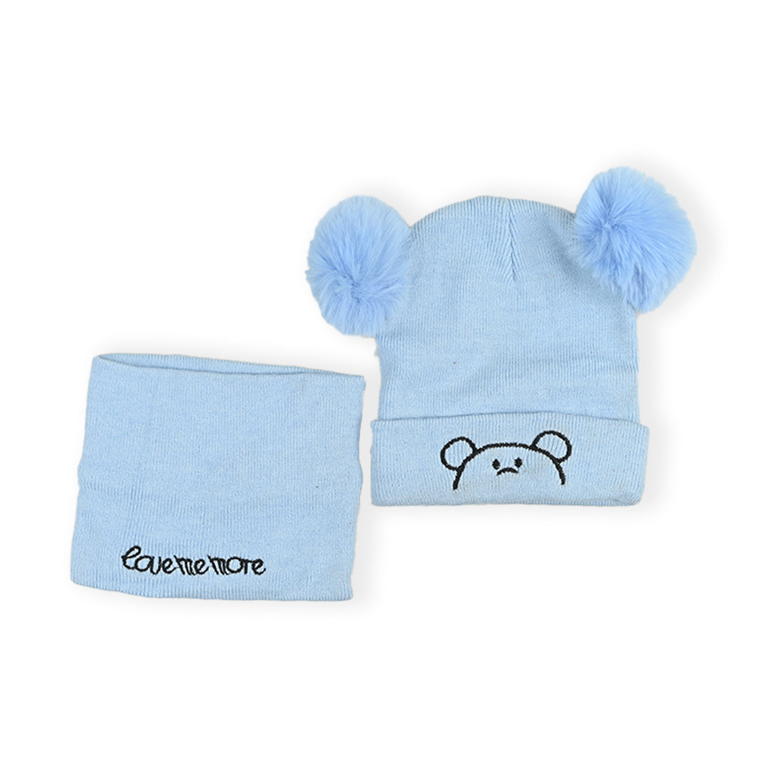 Wool Baby Cap with Muffler