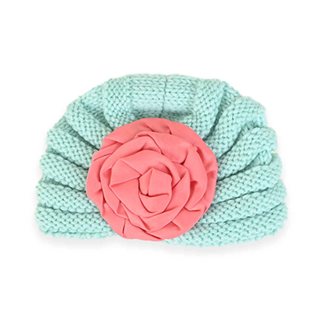 Flower Wool Turban Hats