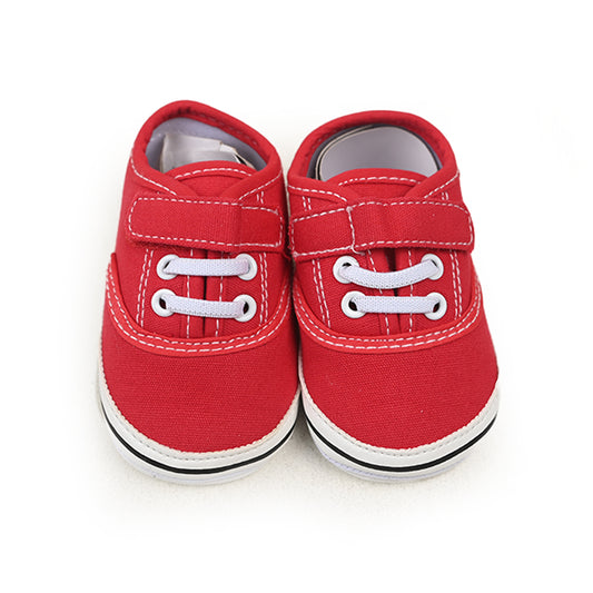 Polo Strap Baby Shoes Red 8-12 M