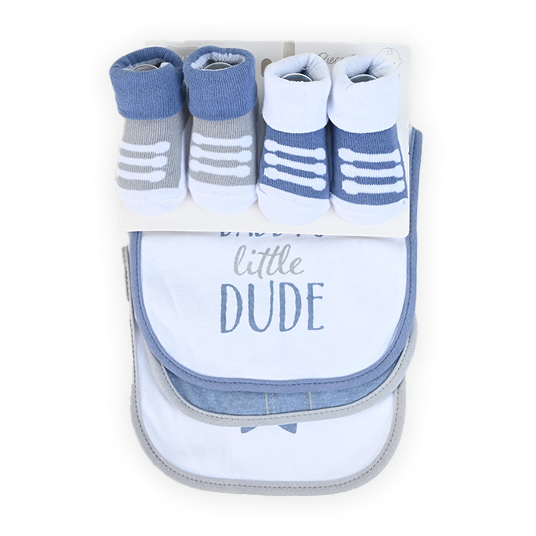 Dad's Little Dude 5 Piece Bib and Booty Set