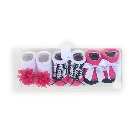 Bebe Favour Newborn 3 Piece Socks Gift Set