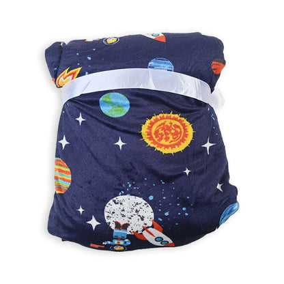 Space Bear Blanket With Plush Toy