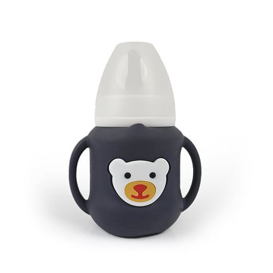 220ML/8 OZ Glass Bear Feeding Bottle