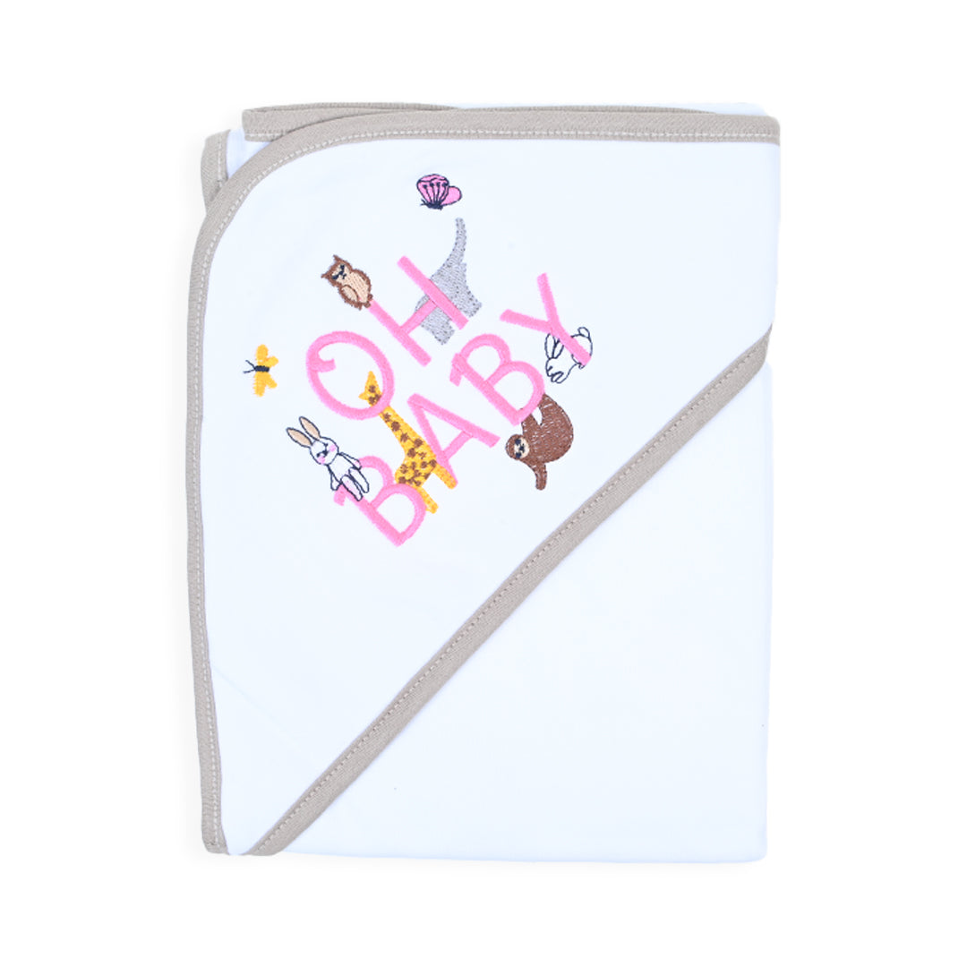 Happy Zoo Hooded Wrapping Sheet