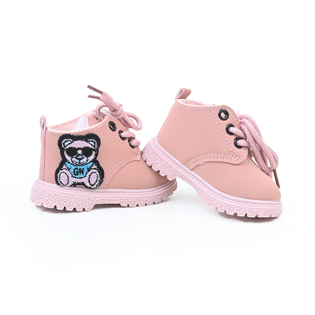 Bear Baby Boots Pink