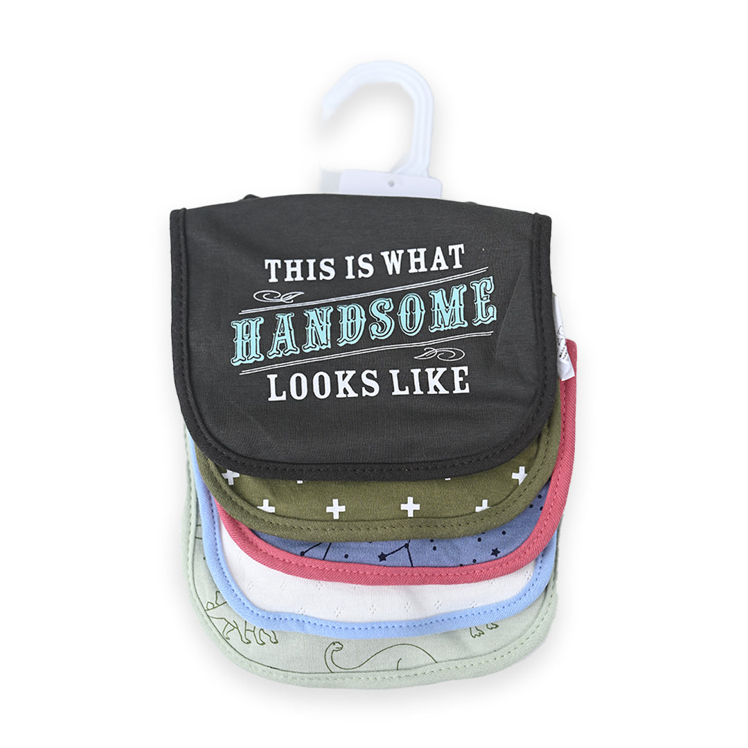 Hudson Handsome Look 5 Piece Bib Set