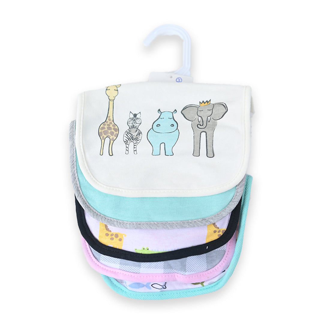Hudson Zoo 5 Piece Bib Set