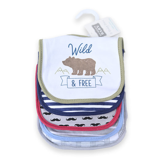 Wild & Free 5 Piece Bib Set