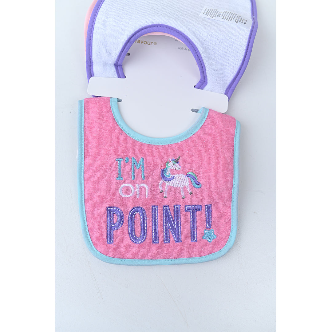 Little Dreamer Bebe Favour 3 Piece Cotton Terry Bib Set