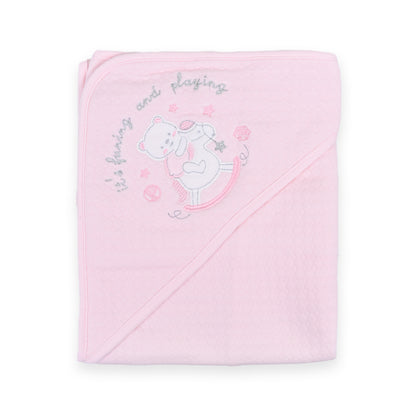 Premium Hooded Receiving/Wrapping Sheet Pink
