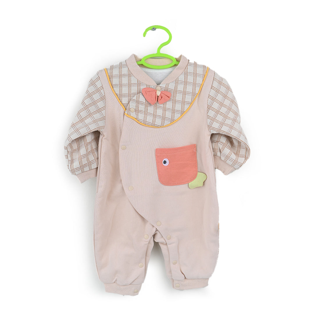 Fish Bow Winter Romper light Brown