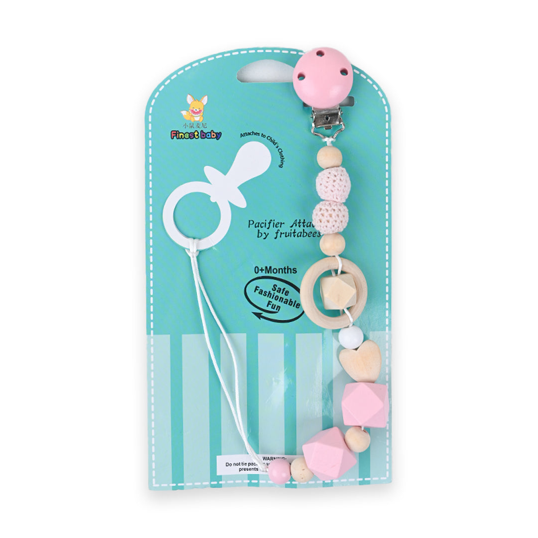 Beetle Wooden Pacifier Chain