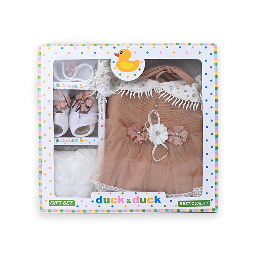 Sleeveless Floral Frock 5 piece Starter Set