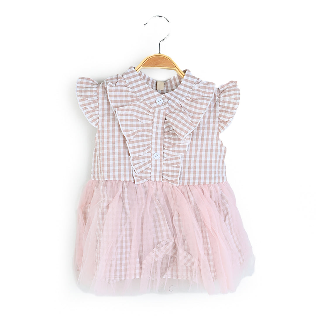 Check Frill Baby Frock