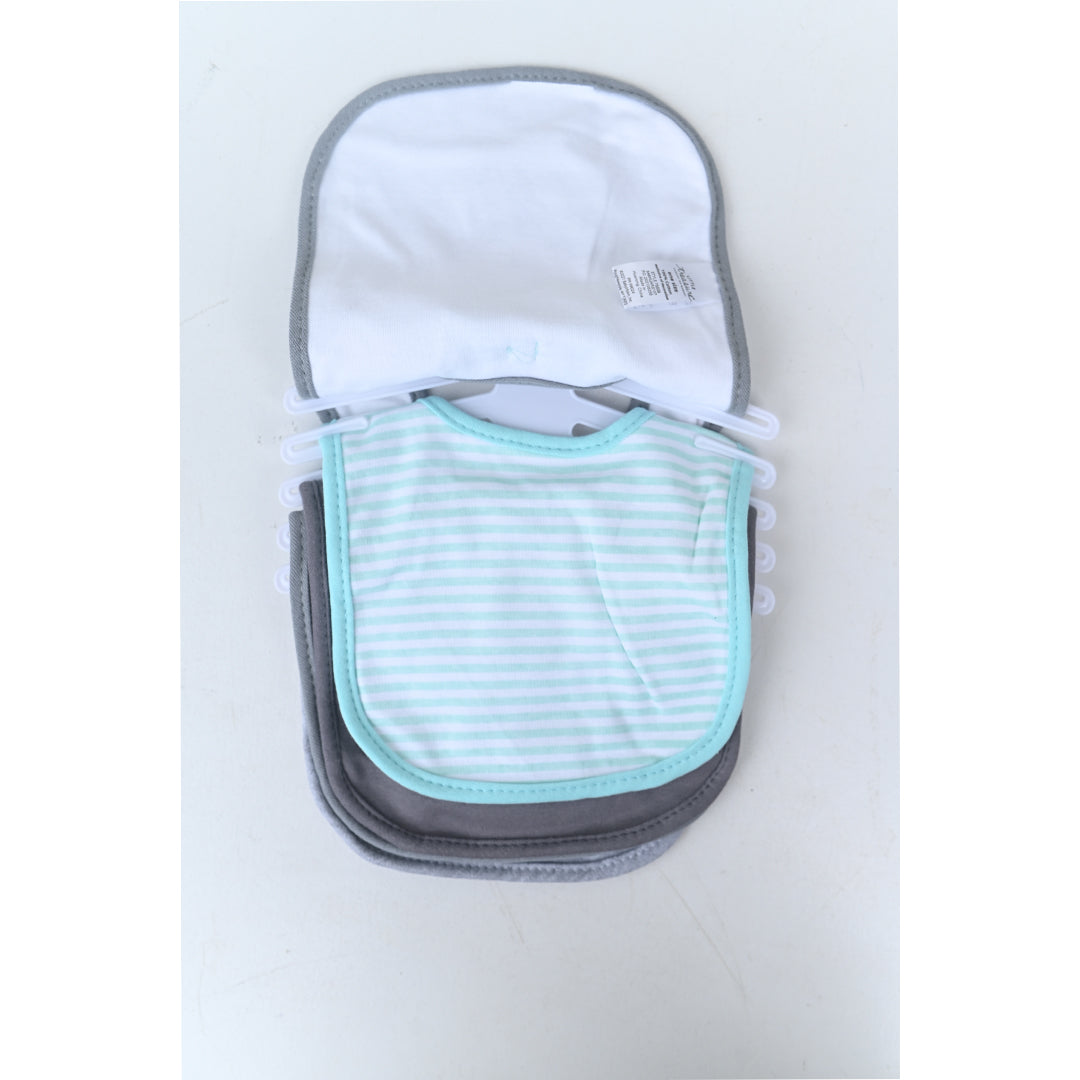 Green Bow 5 Piece Bib Set