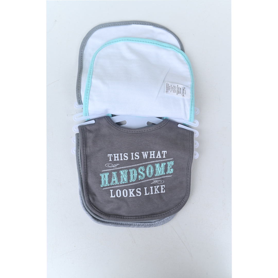 Green Bow 5 Piece Bib Set