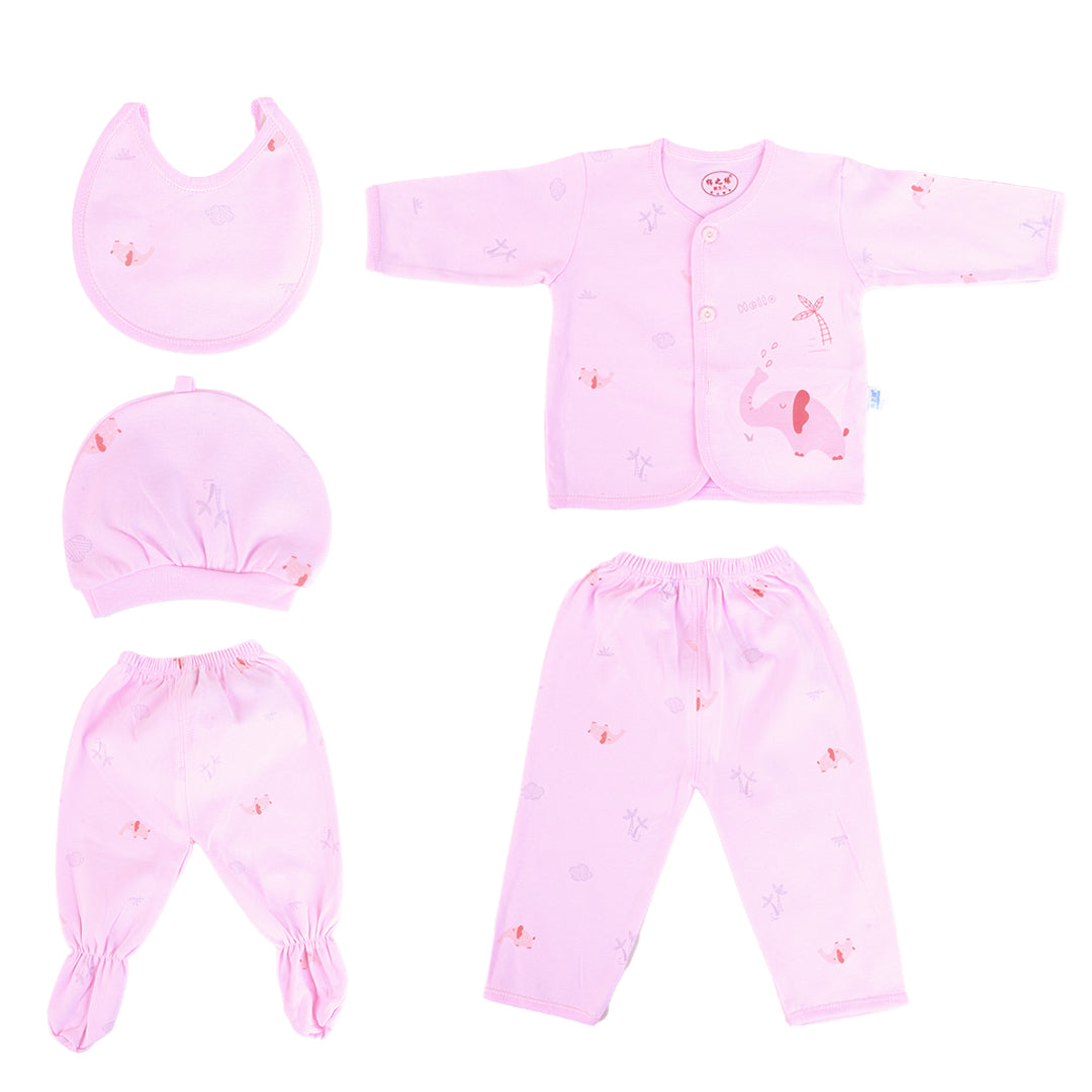 Elephant 5 Piece New Born Baby Starter Set