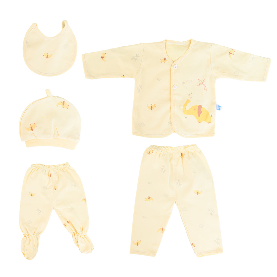 Elephant 5 Piece New Born Baby Starter Set