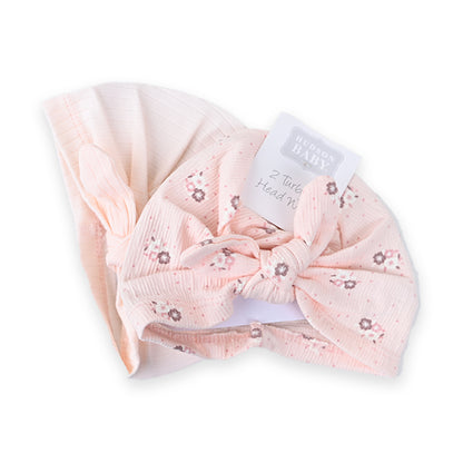 Hudson 2 Pcs Cotton Turban Caps Set 2