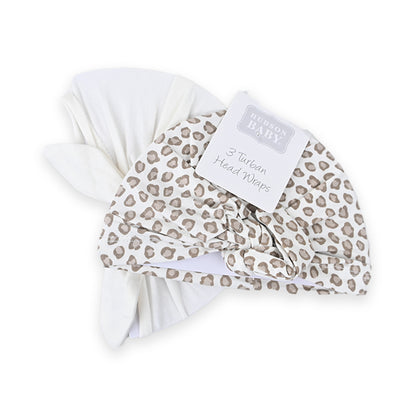 Hudson 2 Pcs Cotton Turban Caps Set 2