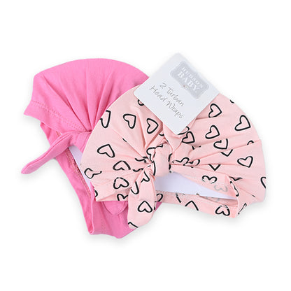 Hudson 2 Pcs Cotton Turban Caps Set 2