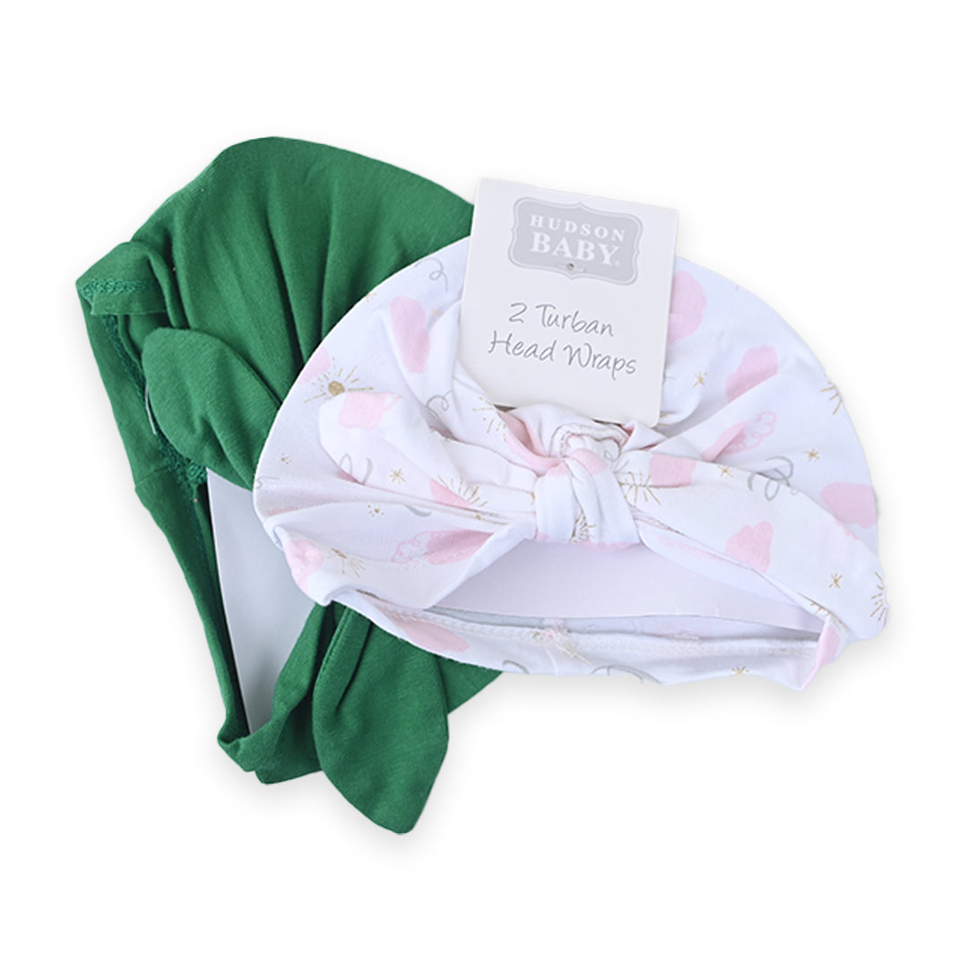 Hudson 2 Pcs Cotton Turban Caps Set 2