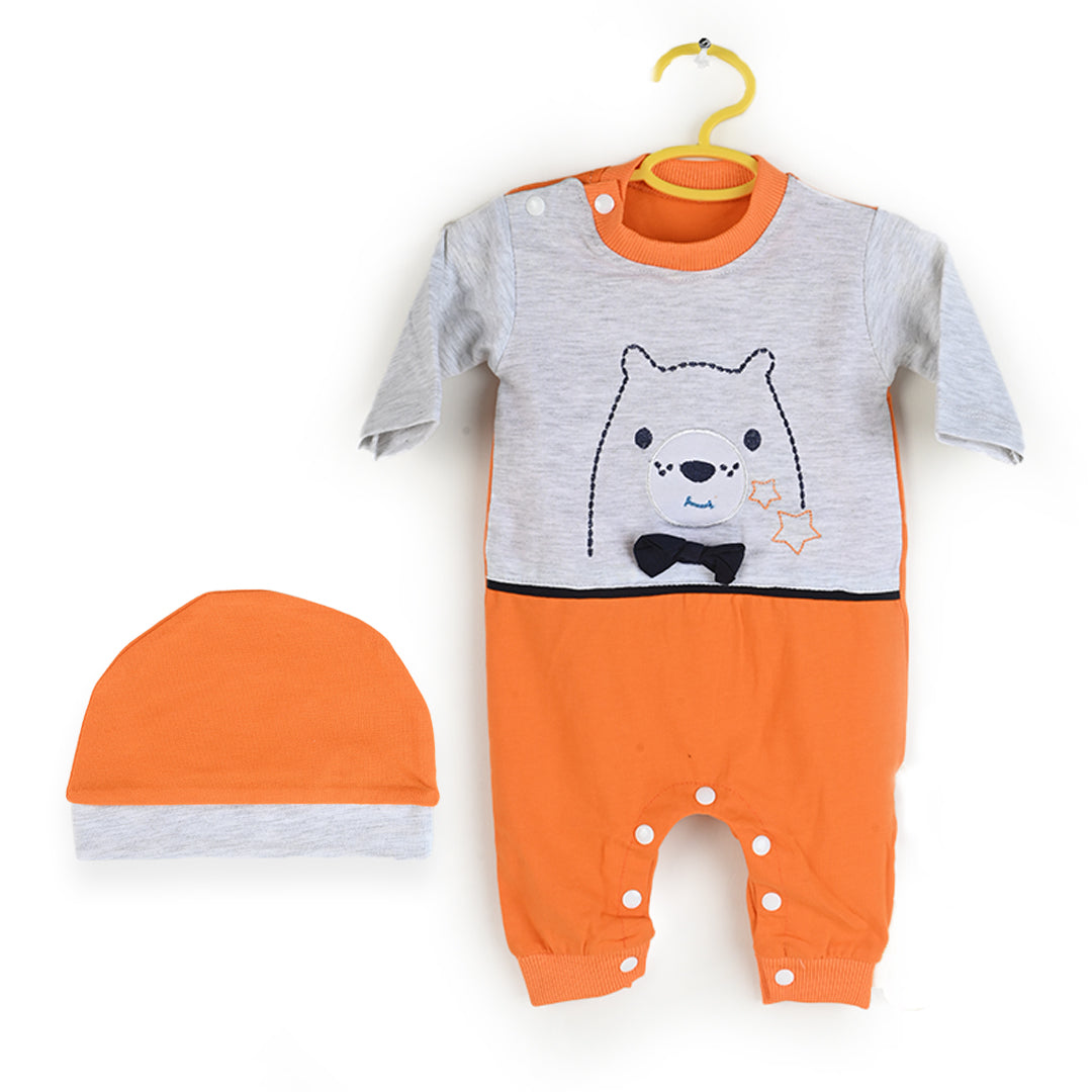 Bear Bow Baby Romper