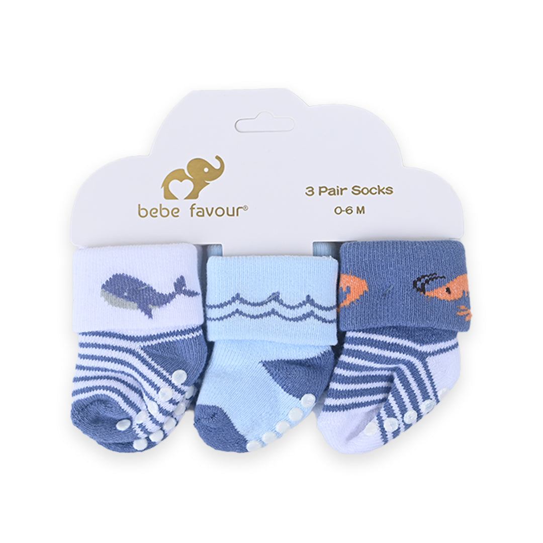 Bebe Favour Whale 3 piece socks set