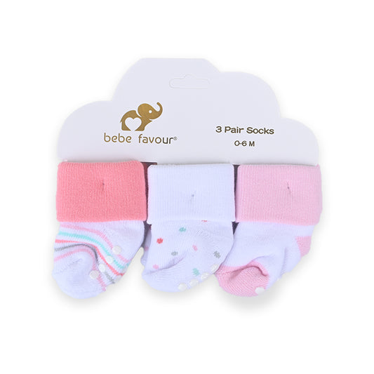 Bebe Favour Multi Stripes 3 piece socks set