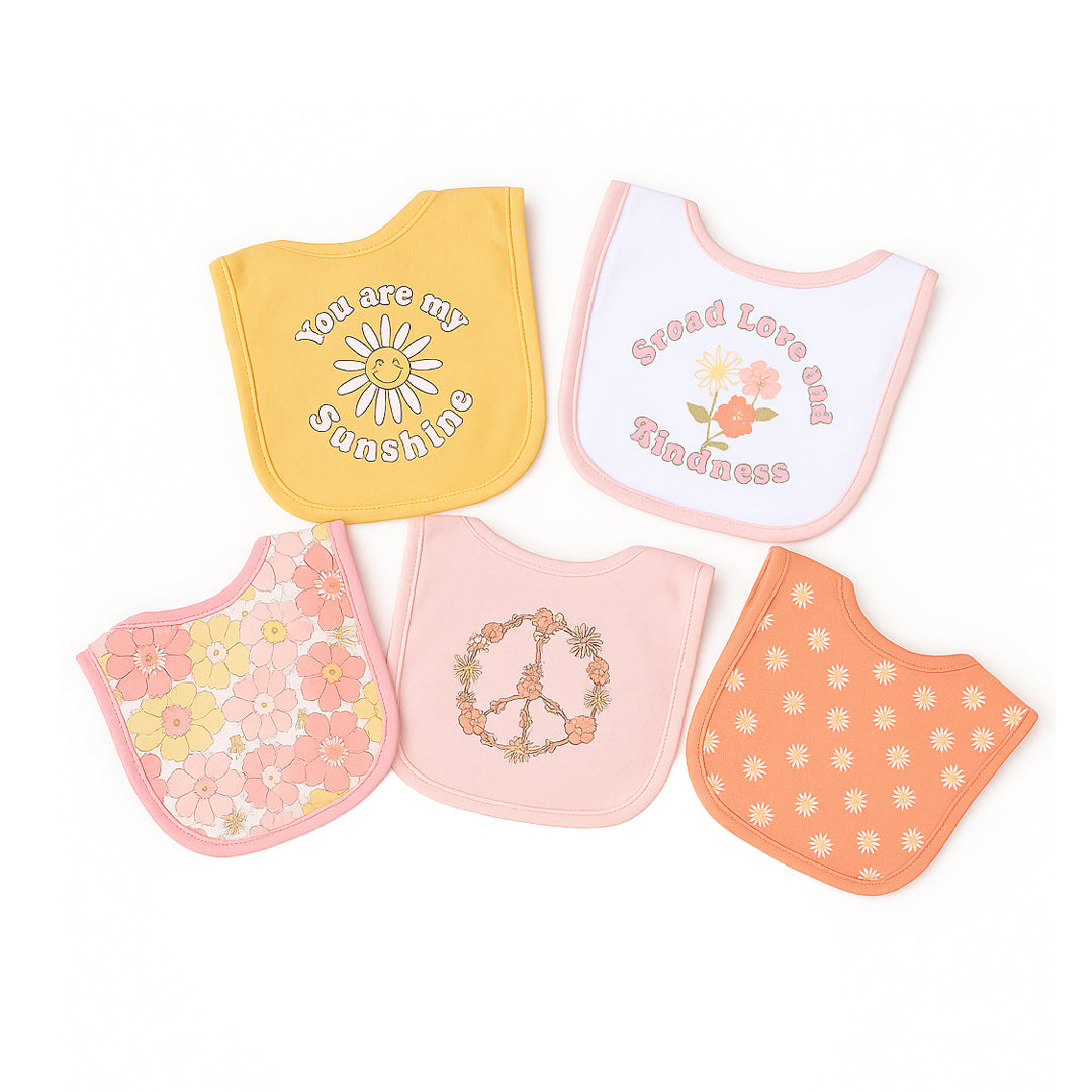 Hudson Wild & Free 5 Piece Bib Set