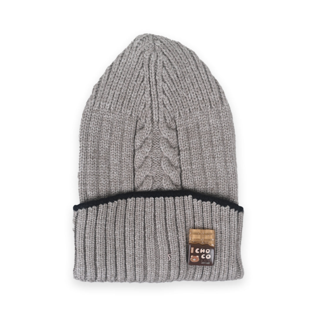 Multi Design Warm Wool Caps Lite Grey
