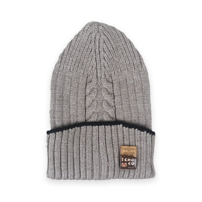 Multi Design Warm Wool Caps Lite Grey