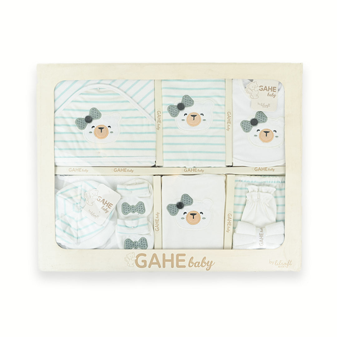 Cute Bear Winter Fleece Newborn Starter Set – 11 Piece Gift Box