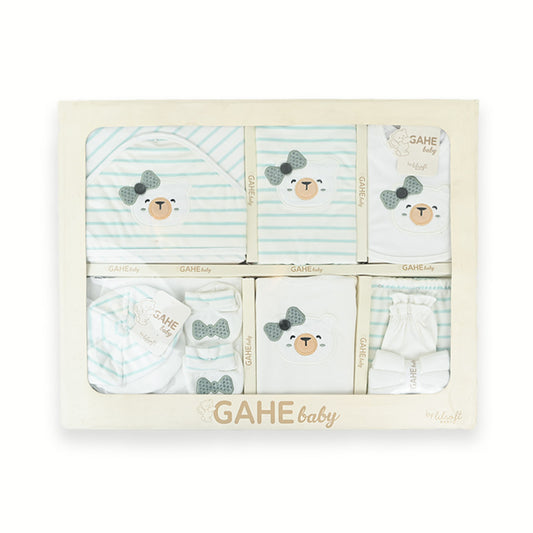 Cute Bear Winter Fleece Newborn Starter Set – 11 Piece Gift Box