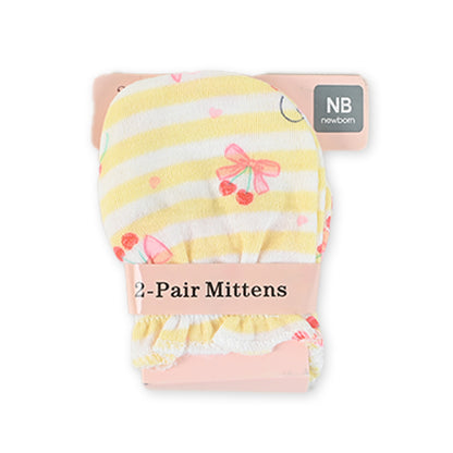 Pack of 2 Cotton Mittens D14