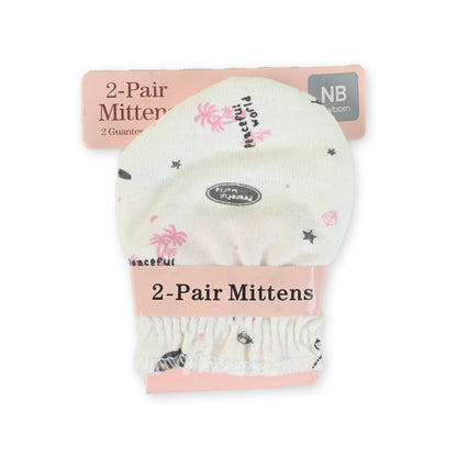Pack of 2 Cotton Mittens D3