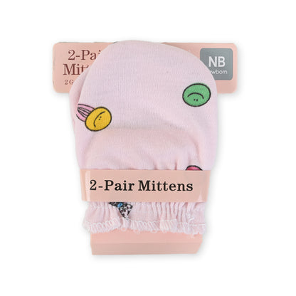 Pack of 2 Cotton Mittens D12