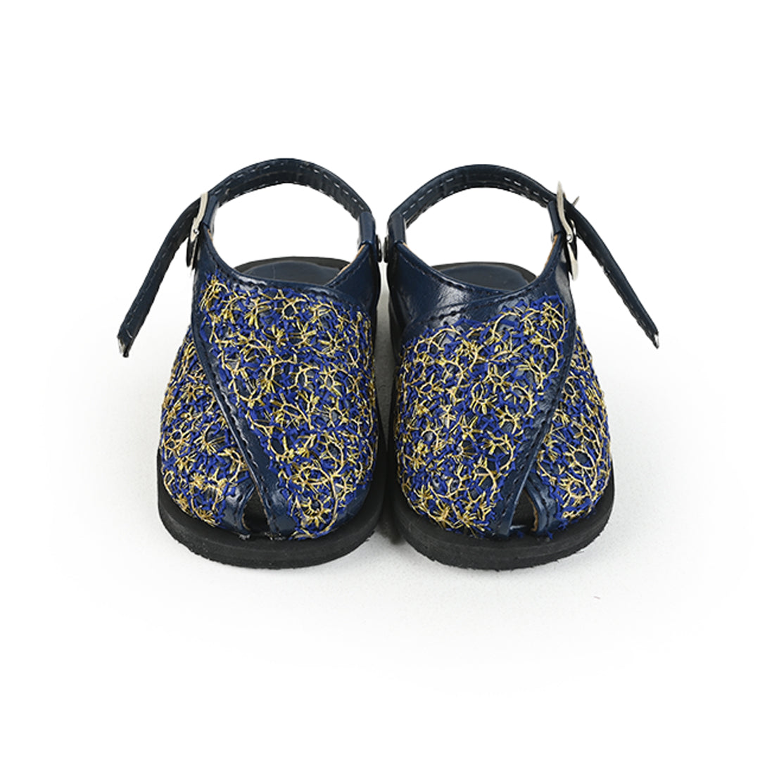 Golden Blue Kaptan Chappal