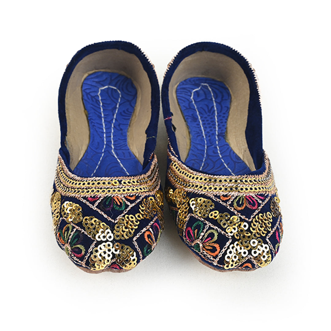 Royal Blue Multicolor Khusa