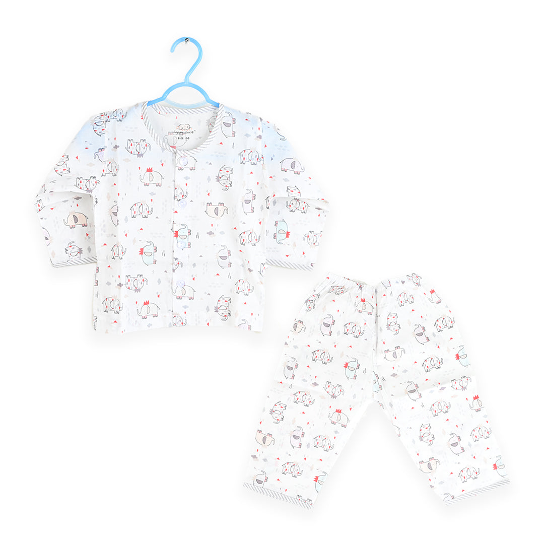 Elephant Paper Cotton Summer Sleep Suit