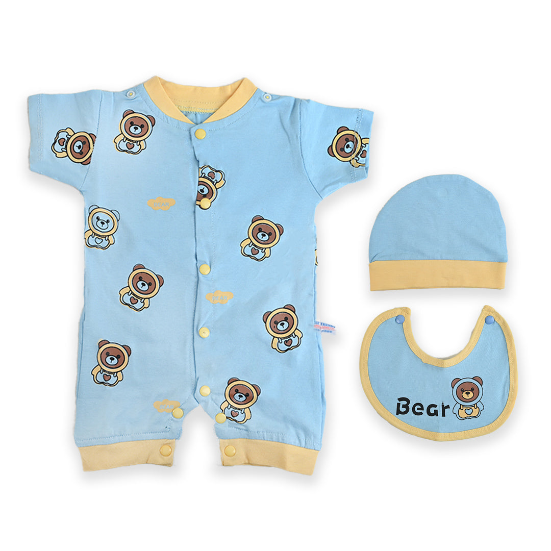 Space Bear 3 Piece Romper Set (Economical)