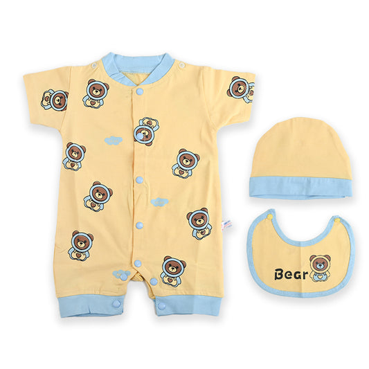 Space Bear 3 Piece Romper Set (Economical)