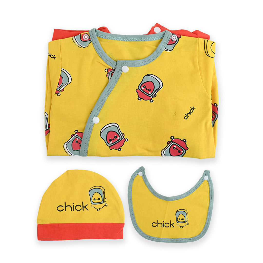 Chick 3 Piece Romper Set (Economical)