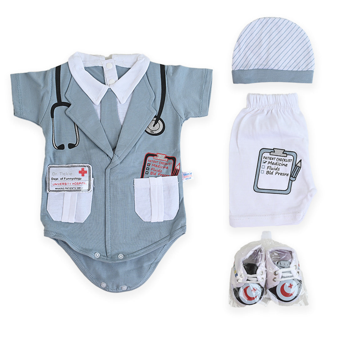 Baby Doctor 4 Piece suit Set with Booties (Economical)