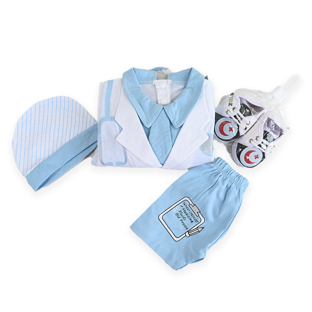 Baby Doctor 4 Piece suit Set with Booties (Economical)