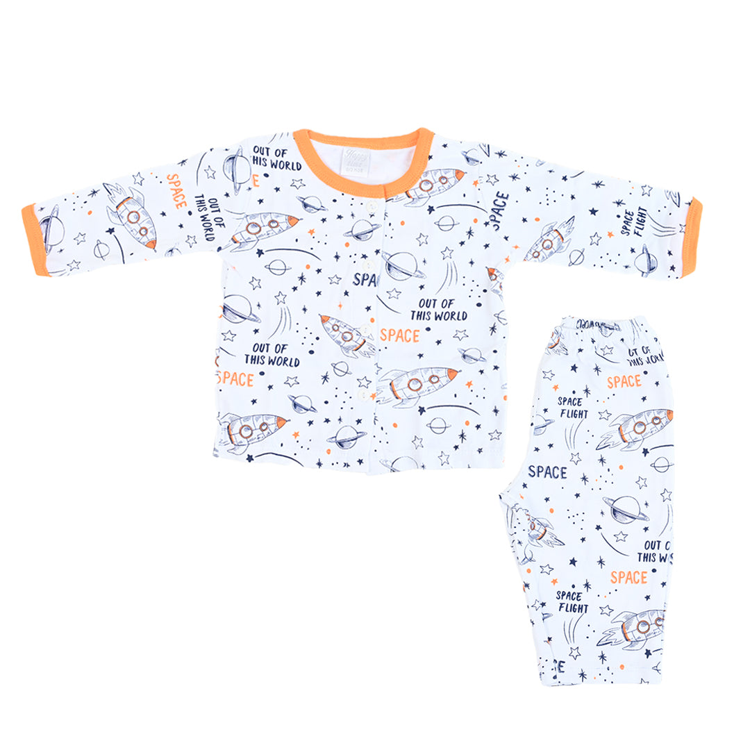 Space Flight Cotton Shirt & Pajama Set