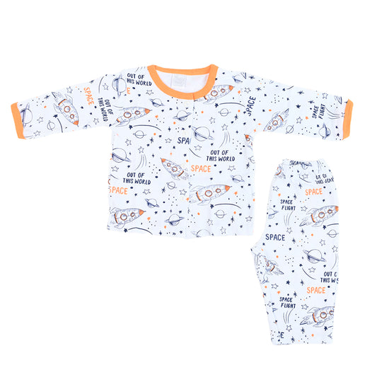 Space Flight Cotton Shirt & Pajama Set - Baby Co