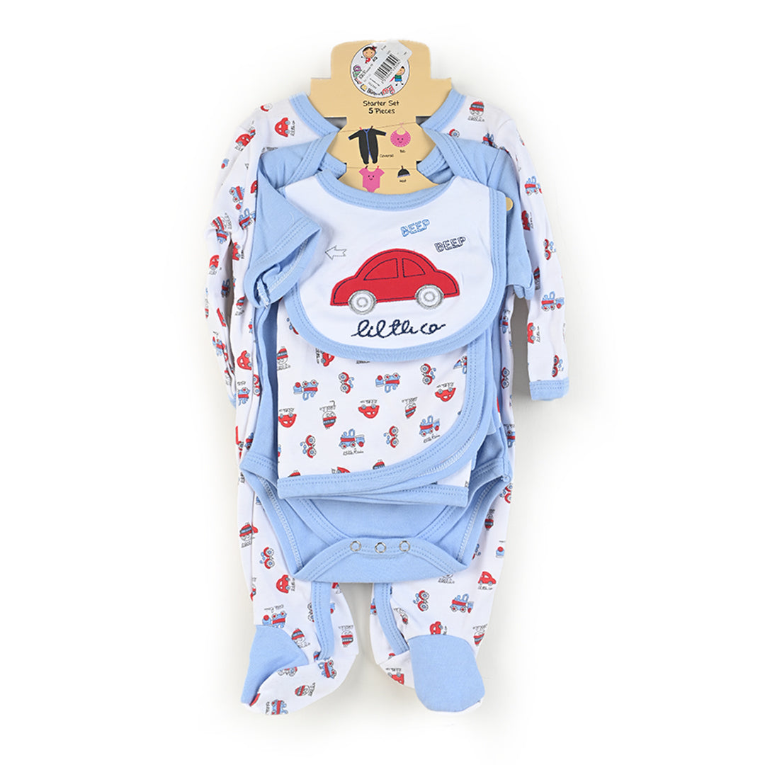 Beep Beep 5 Piece Newborn Suit Set