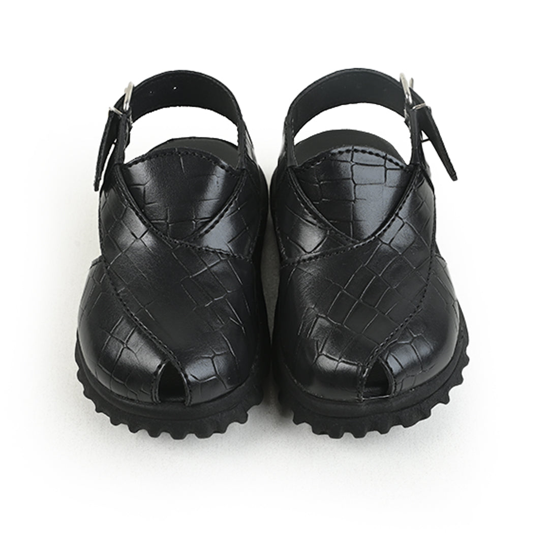 Premium Kaptan Chappal Black