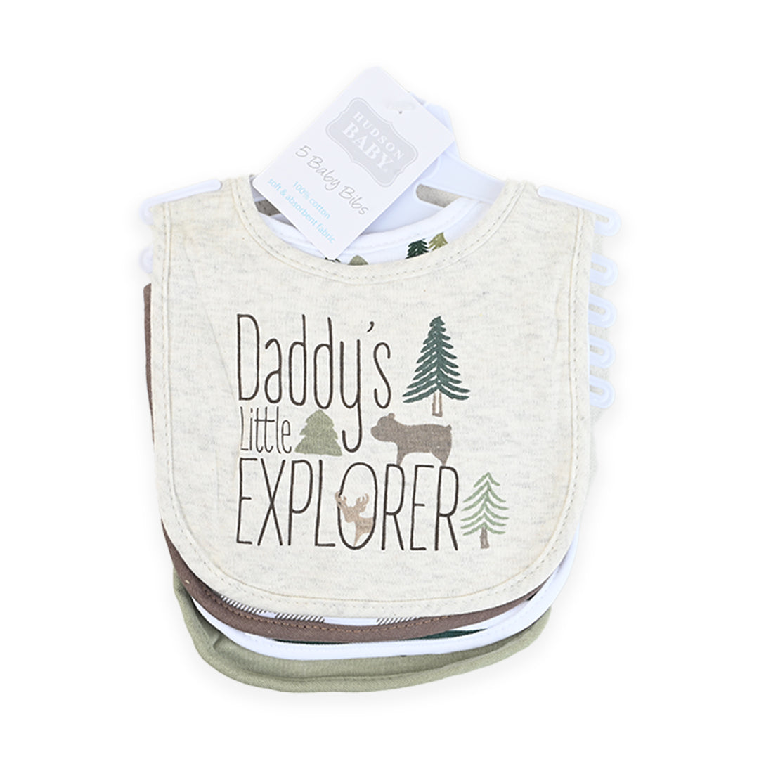 Daddy's Explorer 5 Piece Bib Set